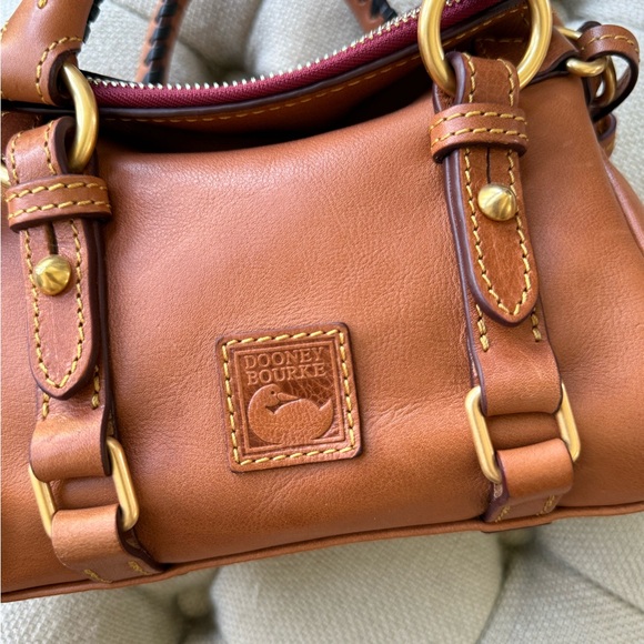 NWT Dooney & Bourke Nano Florentine Satchel in Natural - Picture 7 of 16